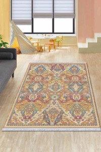 Çok Renkli Vintage Dokuma Pamuk Taban Kaymaz Kilim KLM211 Çok Renkli Vintage Dokuma Pamuk Taban Kaymaz Kilim KLM211