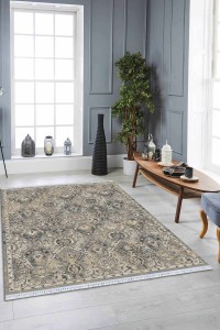 Gri Vintage Dokuma Pamuk Tabanlı Kaymaz Kilim KLM232 Gri Vintage Dokuma Pamuk Tabanlı Kaymaz Kilim KLM232