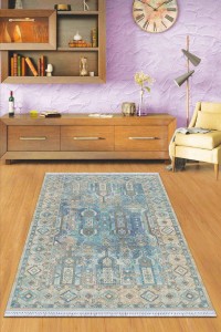 Mavi Vintage Dokuma Pamuk Tabanlı Kaymaz Kilim KLM248 Mavi Vintage Dokuma Pamuk Tabanlı Kaymaz Kilim KLM248