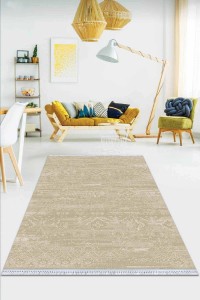 Kemik Spor Dokuma Pamuk Tabanlı Kaymaz Kilim KLM259 Kemik Spor Dokuma Pamuk Tabanlı Kaymaz Kilim KLM259
