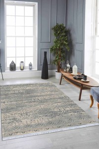 Gri Spor Desen Dokuma Pamuk Taban Kaymaz Kilim KLM260 Gri Spor Desen Dokuma Pamuk Taban Kaymaz Kilim KLM260
