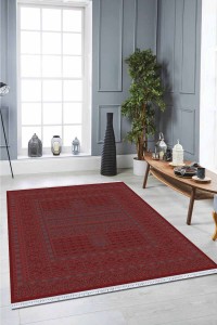 Bordo Yöresel Dokuma Pamuk Tabanlı Kaymaz Kilim KLM322 Bordo Yöresel Dokuma Pamuk Tabanlı Kaymaz Kilim KLM322