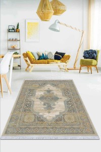 Bej Klasik Göbekli Dokuma Pamuk Taban Kaymaz Kilim KLM361 Bej Klasik Göbekli Dokuma Pamuk Taban Kaymaz Kilim KLM361