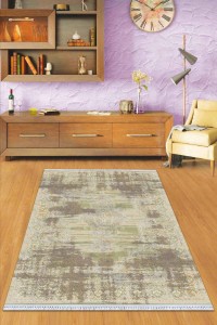 Yeşil Vintage Dokuma Pamuk Tabanlı Kaymaz Kilim KLM362 Yeşil Vintage Dokuma Pamuk Tabanlı Kaymaz Kilim KLM362