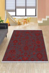 Bordo Yöresel Dokuma Pamuk Tabanlı Kaymaz Kilim KLM372 Bordo Yöresel Dokuma Pamuk Tabanlı Kaymaz Kilim KLM372