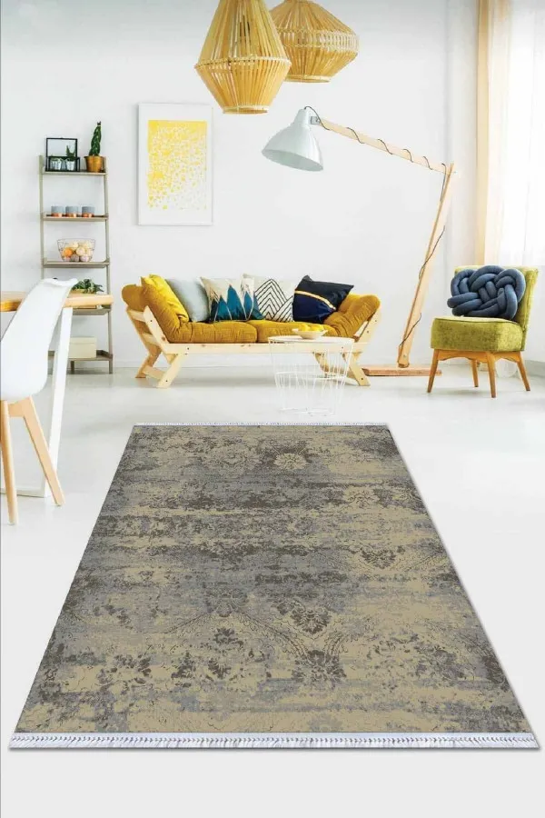 Ucuz Kilim Yolluk Toprak Modern Dokuma Pamuk Tabanlı Kaymaz Kilim KLM011