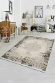 Kilim 200X300 Krem Klasik Göbekli Dokuma Pamuk Taban Kaymaz Kilim KLM056