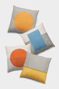 Sarı Geometrik Çift Taraflı 4'lü Set Kırlent Kılıfı 4KR003 Sarı Geometrik Çift Taraflı 4'lü Set Kırlent Kılıfı 4KR003