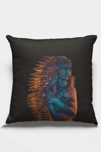 Siyah Etnik Desen Çift Taraflı Yastık Kırlent Kılıfı KRL053 Siyah Etnik Desen Çift Taraflı Yastık Kırlent Kılıfı KRL053