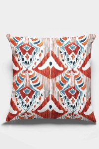 Kırmızı Etnik Çift Taraflı Yastık Kırlent Kılıfı KRL055 Kırmızı Etnik Çift Taraflı Yastık Kırlent Kılıfı KRL055