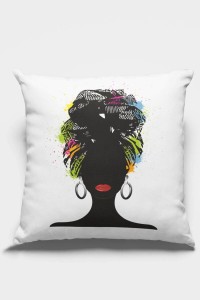 Ekru Etnik Desenli Çift Taraflı Yastık Kırlent Kılıfı KRL062 Ekru Etnik Desenli Çift Taraflı Yastık Kırlent Kılıfı KRL062