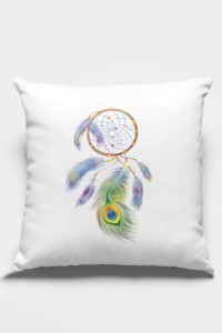 Ekru Düş Kapanı Çift Taraflı Yastık Kırlent Kılıfı KRL087 Ekru Düş Kapanı Çift Taraflı Yastık Kırlent Kılıfı KRL087