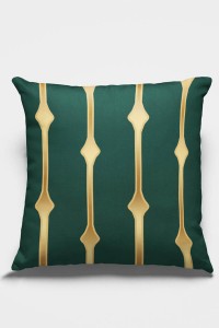 Zümrüt Yeşili Çizgili Çift Taraflı Kırlent Kılıfı KRL1022 Zümrüt Yeşili Çizgili Çift Taraflı Kırlent Kılıfı KRL1022