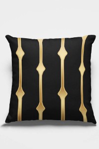 Siyah Çizgili Çift Taraflı Yastık Kırlent Kılıfı KRL1025 Siyah Çizgili Çift Taraflı Yastık Kırlent Kılıfı KRL1025