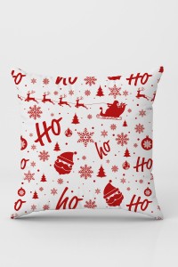 Kırmızı Christmas Çift Taraflı Kırlent Yastık Kılıfı KRL1048 Kırmızı Christmas Çift Taraflı Kırlent Yastık Kılıfı KRL1048