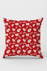 Kırmızı Yeni Yıl Çift Taraflı Yastık Kırlent Kılıfı KRL1049 Kırmızı Yeni Yıl Çift Taraflı Yastık Kırlent Kılıfı KRL1049