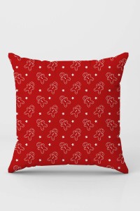 Kırmızı Yılbaşı Çift Taraflı Yastık Kırlent Kılıfı KRL1053 Kırmızı Yılbaşı Çift Taraflı Yastık Kırlent Kılıfı KRL1053