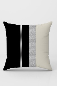 Siyah Avangarde Çift Taraflı Yastık Kırlent Kılıfı KRL1067 Siyah Avangarde Çift Taraflı Yastık Kırlent Kılıfı KRL1067