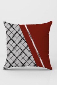 Bordo Ekoseli Çift Taraflı Yastık Kırlent Kılıfı KRL1085 Bordo Ekoseli Çift Taraflı Yastık Kırlent Kılıfı KRL1085