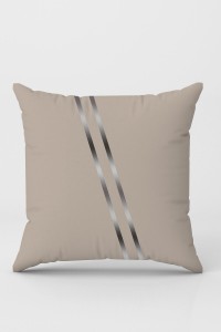 Vizon Çizgili Çift Taraflı Yastık Kırlent Kılıfı KRL1107 Vizon Çizgili Çift Taraflı Yastık Kırlent Kılıfı KRL1107