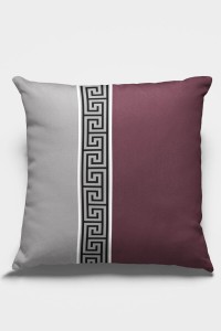 Bordo Avangarde Çift Taraflı Yastık Kırlent Kılıfı KRL141 Bordo Avangarde Çift Taraflı Yastık Kırlent Kılıfı KRL141