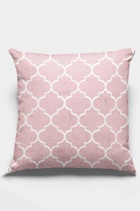 Pembe Fas Desen Çift Taraflı Yastık Kırlent Kılıfı KRL149 Pembe Fas Desen Çift Taraflı Yastık Kırlent Kılıfı KRL149