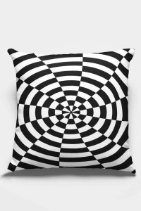 Siyah İlizyon Çift Taraflı Yastık Kırlent Kılıfı KRL201 Siyah İlizyon Çift Taraflı Yastık Kırlent Kılıfı KRL201