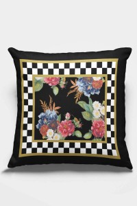 Siyah Mackenzie Çift Taraflı Yastık Kırlent Kılıfı KRL222 Siyah Mackenzie Çift Taraflı Yastık Kırlent Kılıfı KRL222