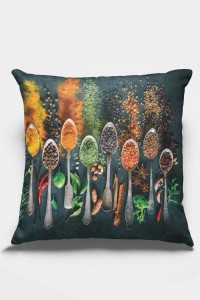 Siyah Mutfak Çift Taraflı Yastık Kırlent Kılıfı KRL223 Siyah Mutfak Çift Taraflı Yastık Kırlent Kılıfı KRL223