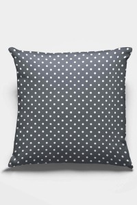 Füme Puantiyeli Çift Taraflı Yastık Kırlent Kılıfı KRL301 Füme Puantiyeli Çift Taraflı Yastık Kırlent Kılıfı KRL301