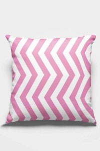 Pembe Zigzag Çift Taraflı Yastık Kırlent Kılıfı KRL303 Pembe Zigzag Çift Taraflı Yastık Kırlent Kılıfı KRL303