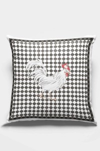 Horoz Temalı Çift Taraflı Yastık Kırlent Kılıfı KRL306 Horoz Temalı Çift Taraflı Yastık Kırlent Kılıfı KRL306