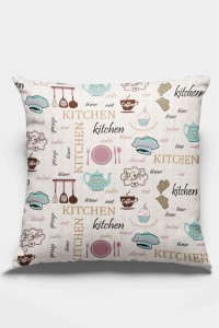 Pembe Mutfak Çift Taraflı Yastık Kırlent Kılıfı KRL336 Pembe Mutfak Çift Taraflı Yastık Kırlent Kılıfı KRL336