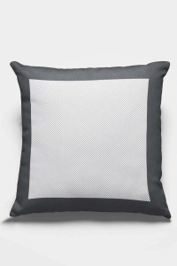 Açık Gri Çerçeveli Çift Taraflı Yastık Kırlent Kılıfı KRL350 Açık Gri Çerçeveli Çift Taraflı Yastık Kırlent Kılıfı KRL350