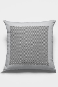 Gri Çerçeveli Çift Taraflı Yastık Kırlent Kılıfı KRL351 Gri Çerçeveli Çift Taraflı Yastık Kırlent Kılıfı KRL351