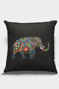 Siyah Filli Çift Taraflı Yastık Kırlent Kılıfı KRL364 Siyah Filli Çift Taraflı Yastık Kırlent Kılıfı KRL364