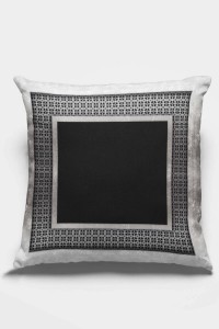 Siyah Çerçeveli Çift Taraflı Yastık Kırlent Kılıfı KRL399 Siyah Çerçeveli Çift Taraflı Yastık Kırlent Kılıfı KRL399