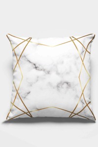 Gold Prizma Çift Taraflı Yastık Kırlent Kılıfı KRL419