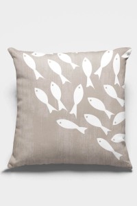 Vizon Balık Desen Çift Taraflı Yastık Kırlent Kılıfı KRL424 Vizon Balık Desen Çift Taraflı Yastık Kırlent Kılıfı KRL424