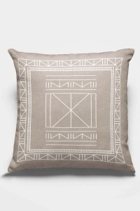 Vizon Etnik Desen Çift Taraflı Yastık Kırlent Kılıfı KRL430 Vizon Etnik Desen Çift Taraflı Yastık Kırlent Kılıfı KRL430