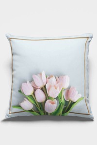 Açık Mavi Çiçekli Çift Taraflı Yastık Kırlent Kılıfı KRL441 Açık Mavi Çiçekli Çift Taraflı Yastık Kırlent Kılıfı KRL441