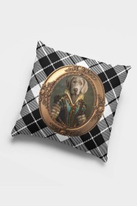 Köpek Kıyafetli Hayvanlar Çift Taraflı Kırlent Kılıfı KRL935 Köpek Kıyafetli Hayvanlar Çift Taraflı Kırlent Kılıfı KRL935