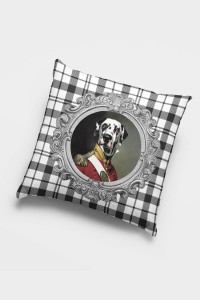 Köpek Kıyafetli Hayvanlar Çift Taraflı Kırlent Kılıfı KRL939 Köpek Kıyafetli Hayvanlar Çift Taraflı Kırlent Kılıfı KRL939