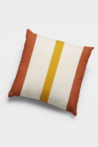 Kiremit Çizgili Çift Taraflı Yastık Kırlent Kılıfı KRL968 Kiremit Çizgili Çift Taraflı Yastık Kırlent Kılıfı KRL968