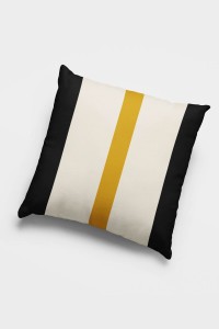 Siyah Çizgili Çift Taraflı Yastık Kırlent Kılıfı KRL976 Siyah Çizgili Çift Taraflı Yastık Kırlent Kılıfı KRL976