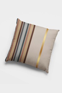 Bej Çizgili Çift Taraflı Yastık Kırlent Kılıfı KRL989 Bej Çizgili Çift Taraflı Yastık Kırlent Kılıfı KRL989