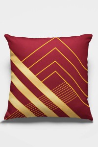 Bordo Çizgili Çift Taraflı Yastık Kırlent Kılıfı KRL997 Bordo Çizgili Çift Taraflı Yastık Kırlent Kılıfı KRL997