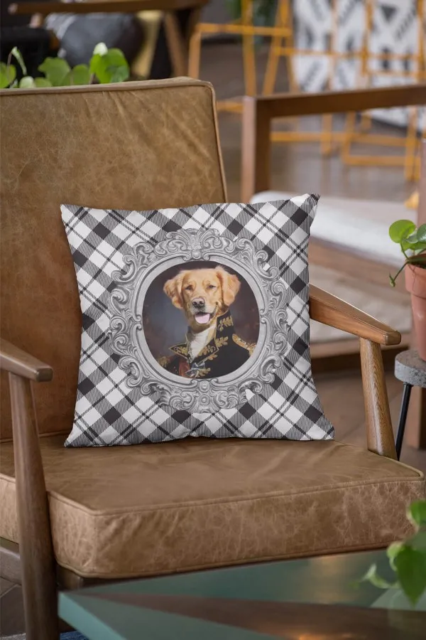 Hayvan Desenli Kırlent Köpek Kıyafetli Hayvanlar Çift Taraflı Kırlent Kılıfı KRL934