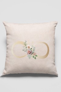 Çift Taraflı Bej Sonsuzluk Yastık Kırlent Kılıfı KRL560 Çift Taraflı Bej Sonsuzluk Yastık Kırlent Kılıfı KRL560