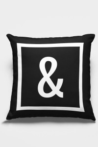 Çift Taraflı Siyah And Ve Yastık Kırlent Kılıfı KRL623 Çift Taraflı Siyah And Ve Yastık Kırlent Kılıfı KRL623